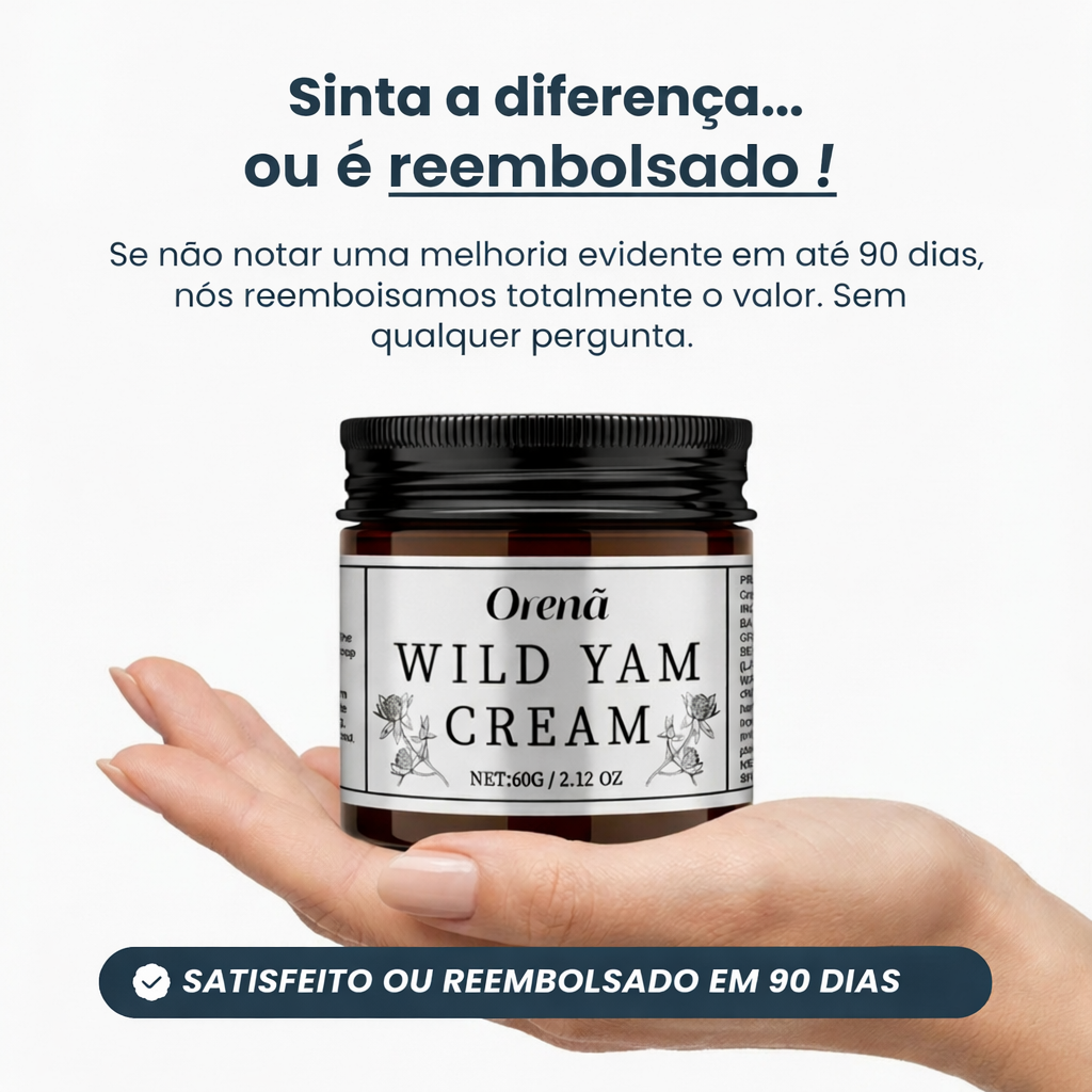 Creme Wild Yam para Equilíbrio Hormonal – Conforto Natural Feminino