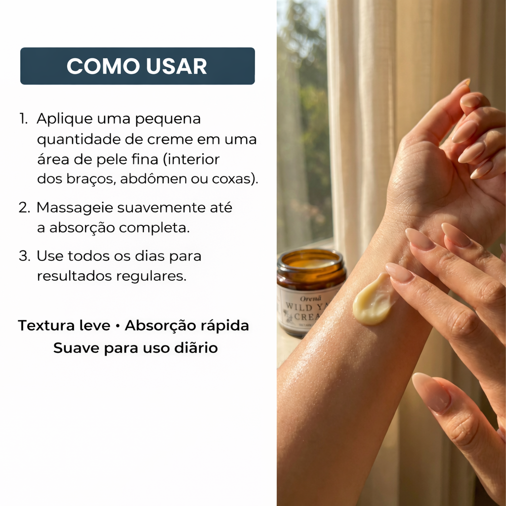 Creme Wild Yam para Equilíbrio Hormonal – Conforto Natural Feminino